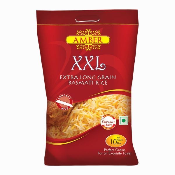 AMBER BASMATI RICE 10 LBS