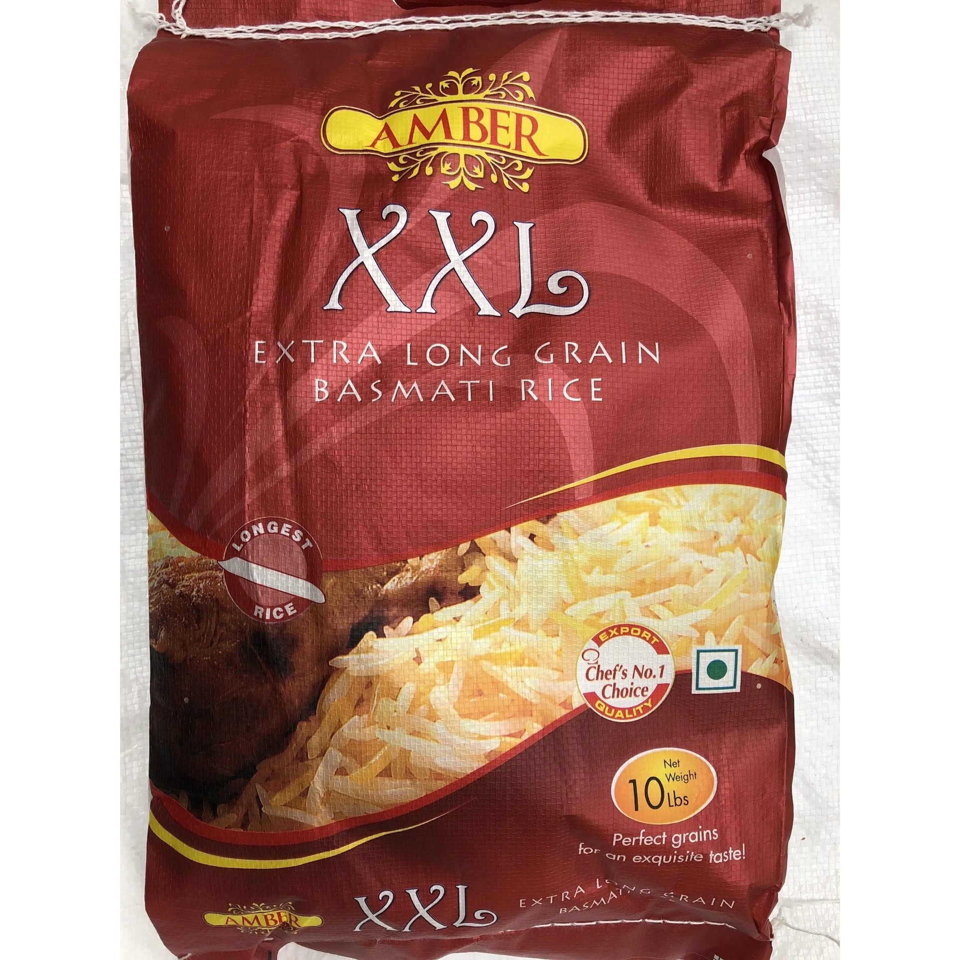 AMBER, BASMATI RICE EXTRA LONG GRAIN 20 LBS