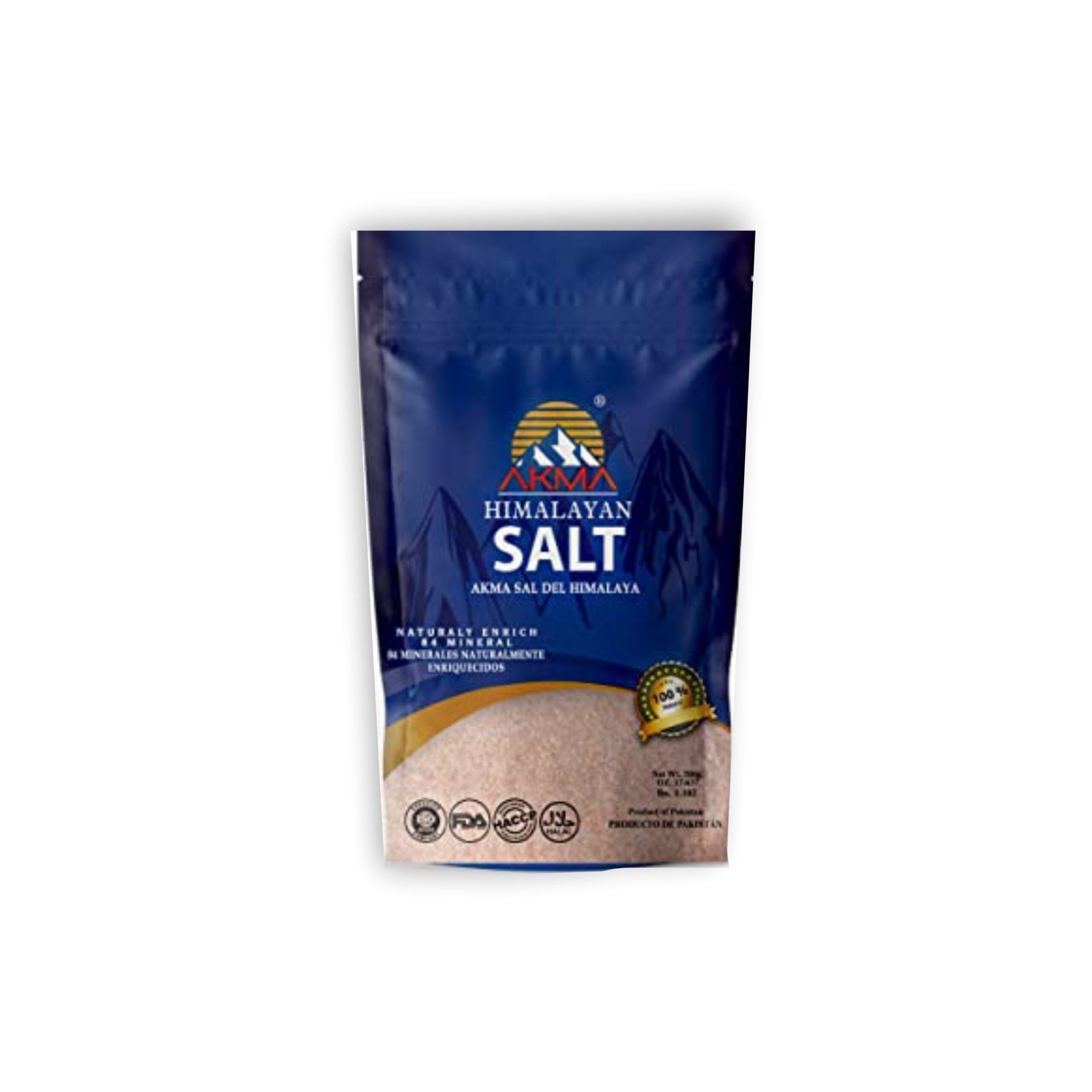 AKMA HIMALAYAN ORGANIC WHITE & PINK SALT FINE 200 GM