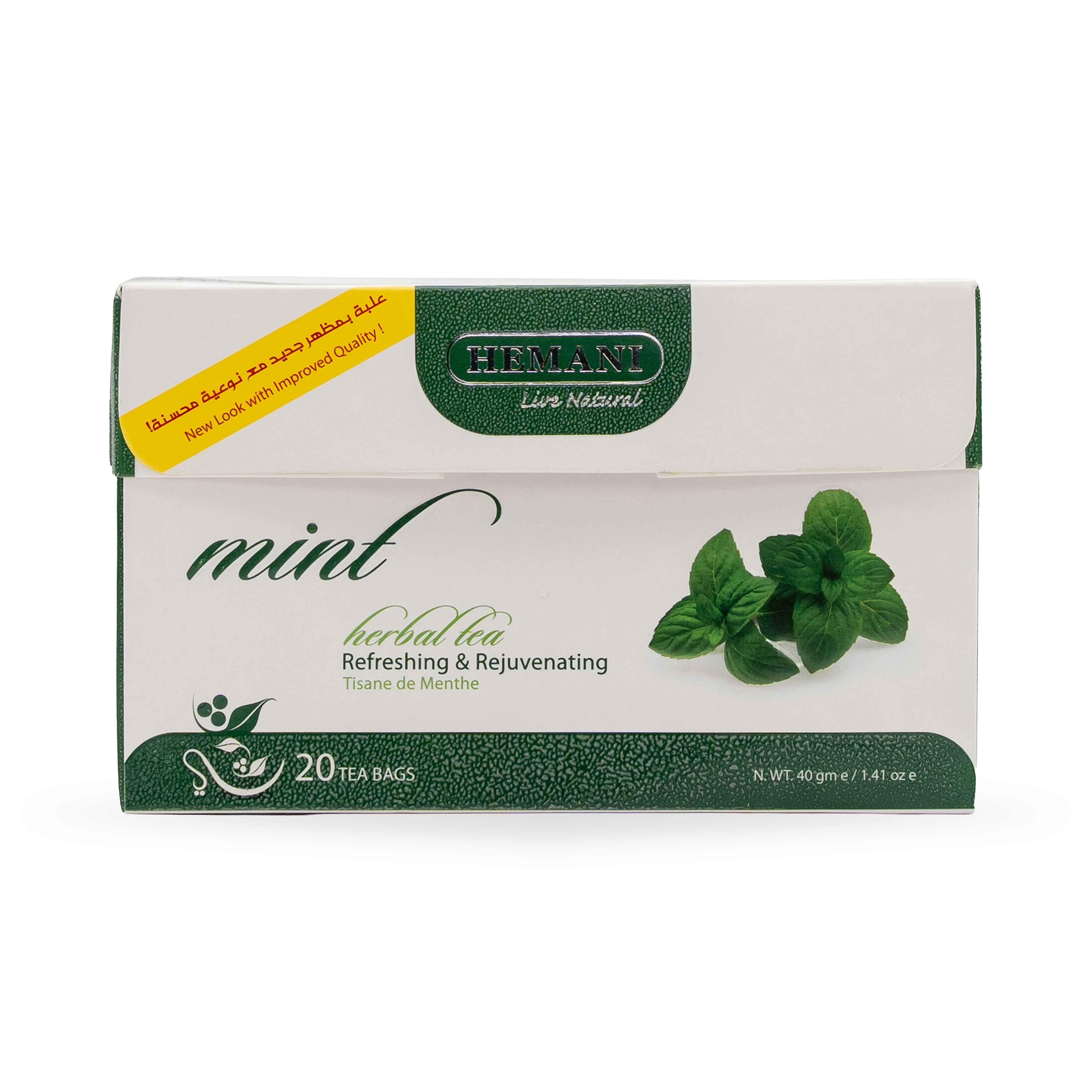 MINT TEA HEMANI 20 COUNT