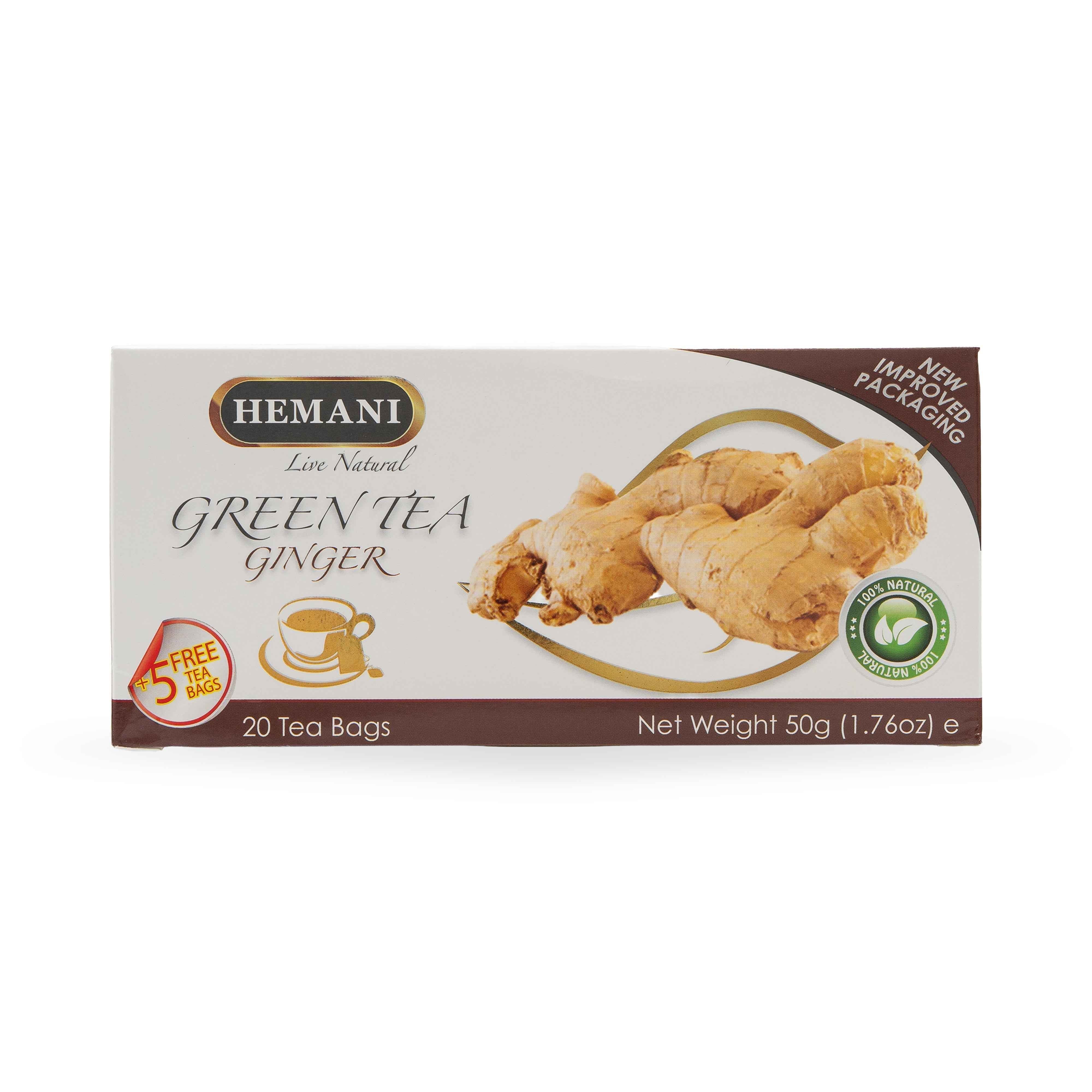 Hemani Green Tea Ginger 20 BAG