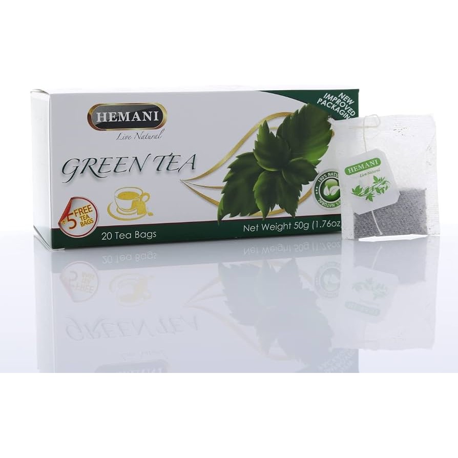 GREEN TEA HEMANI 20 COUNT