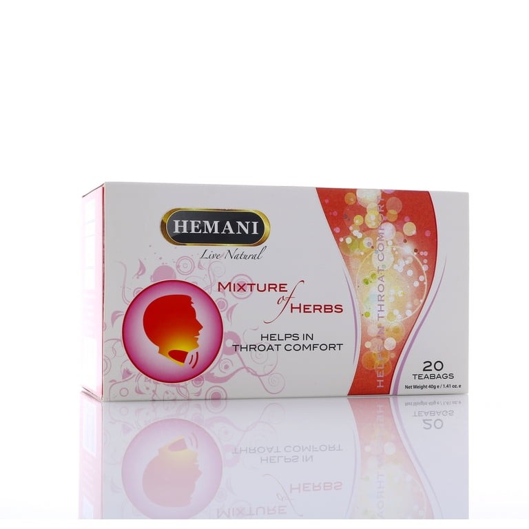 THROAT COMFORT TEA HEMANI 20 COUNT