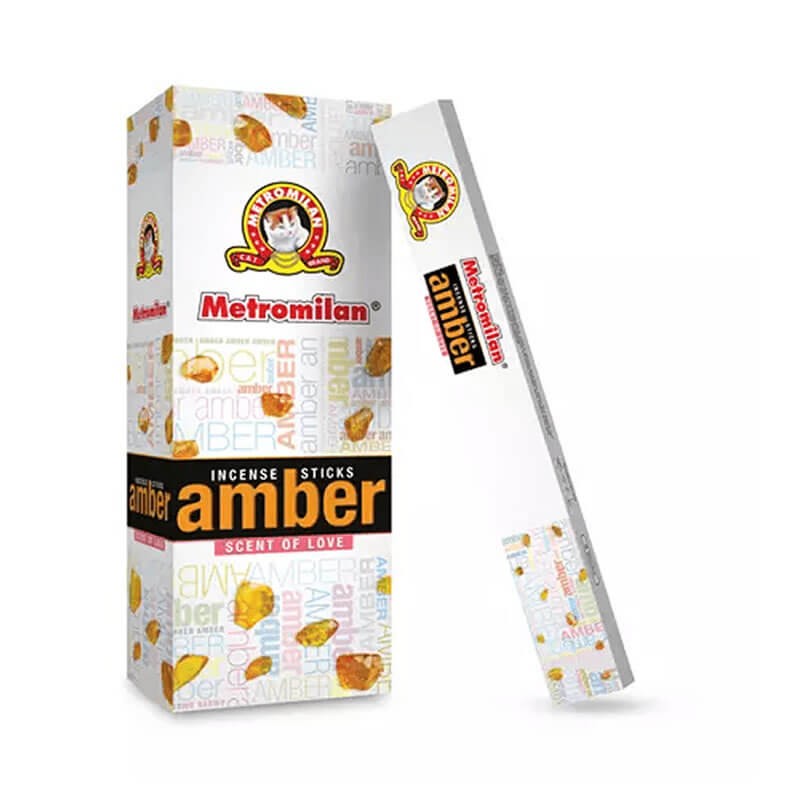 METROMILAN AMBER INCENSE STICKS 6 PACK