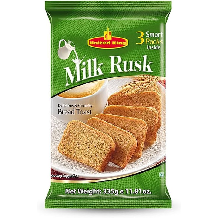 UNITED KING MILK RUSK 335 GM