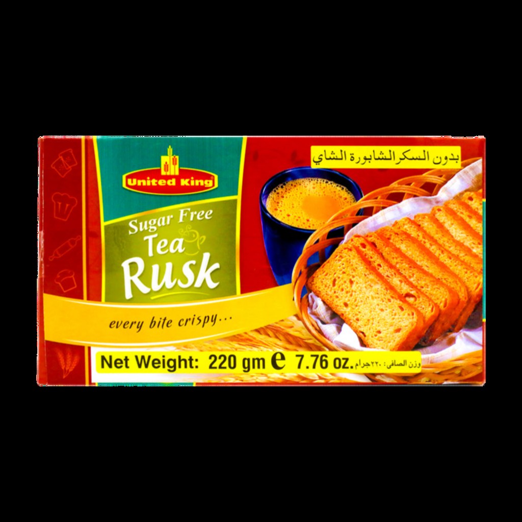 UNITED KING TEA RUSK 220 GM