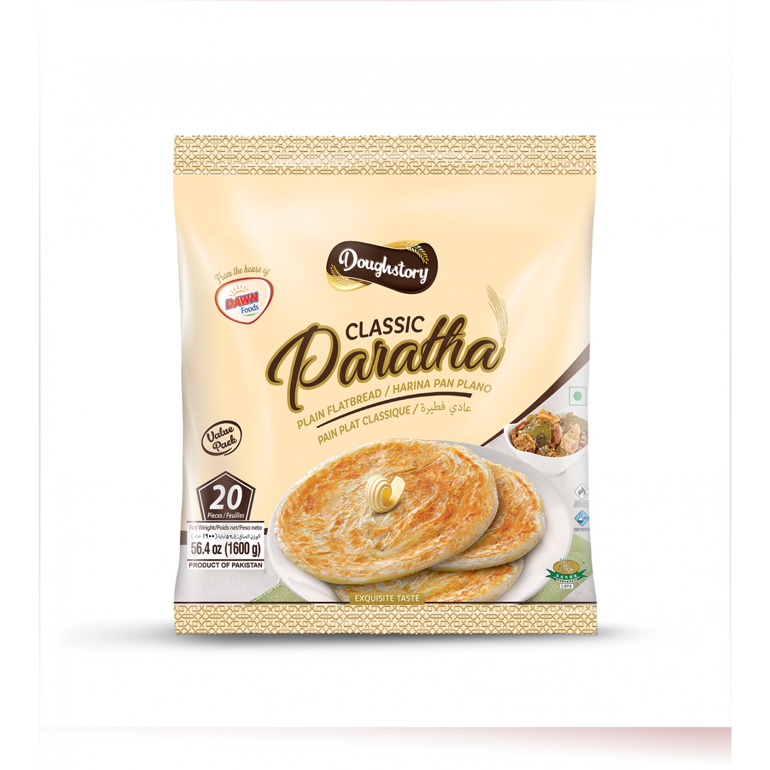 DOUGHSTORY CLASSIC PARATHA 1.6 KG