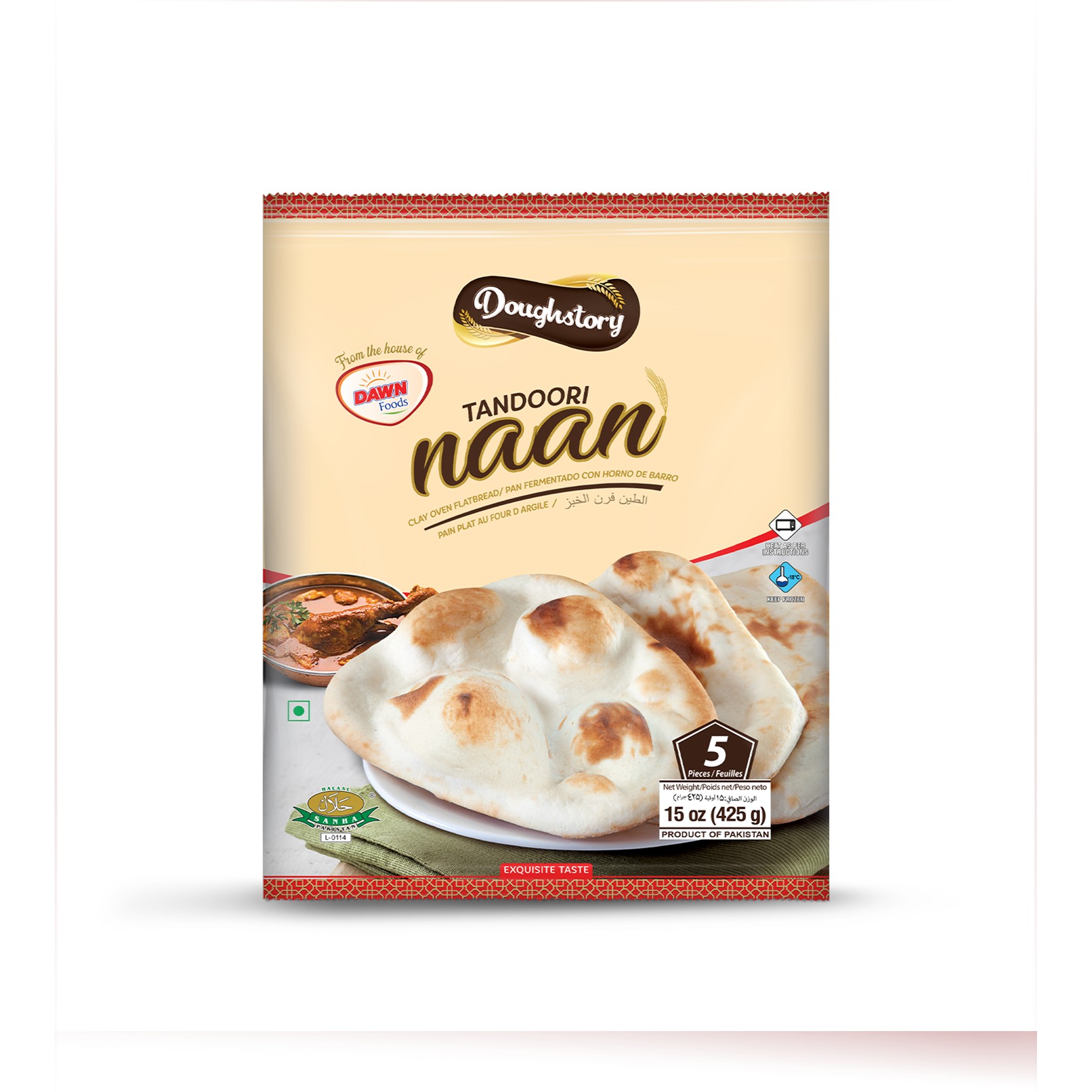 DOUGHSTORY TANDOORI NAAN 15 PCS