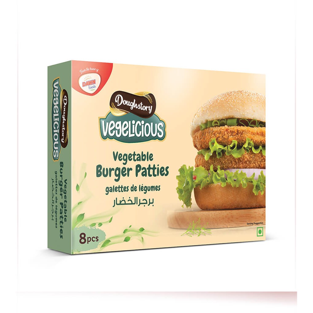 DOUGHSTORY VEGETABLES BURGER PATTIES 8 PCS