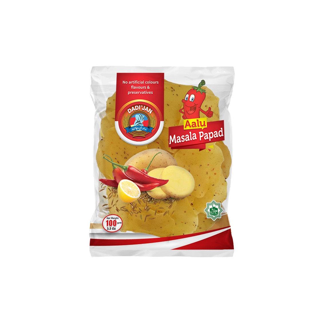 DADI JAAN ALU PAPAD 100 GM