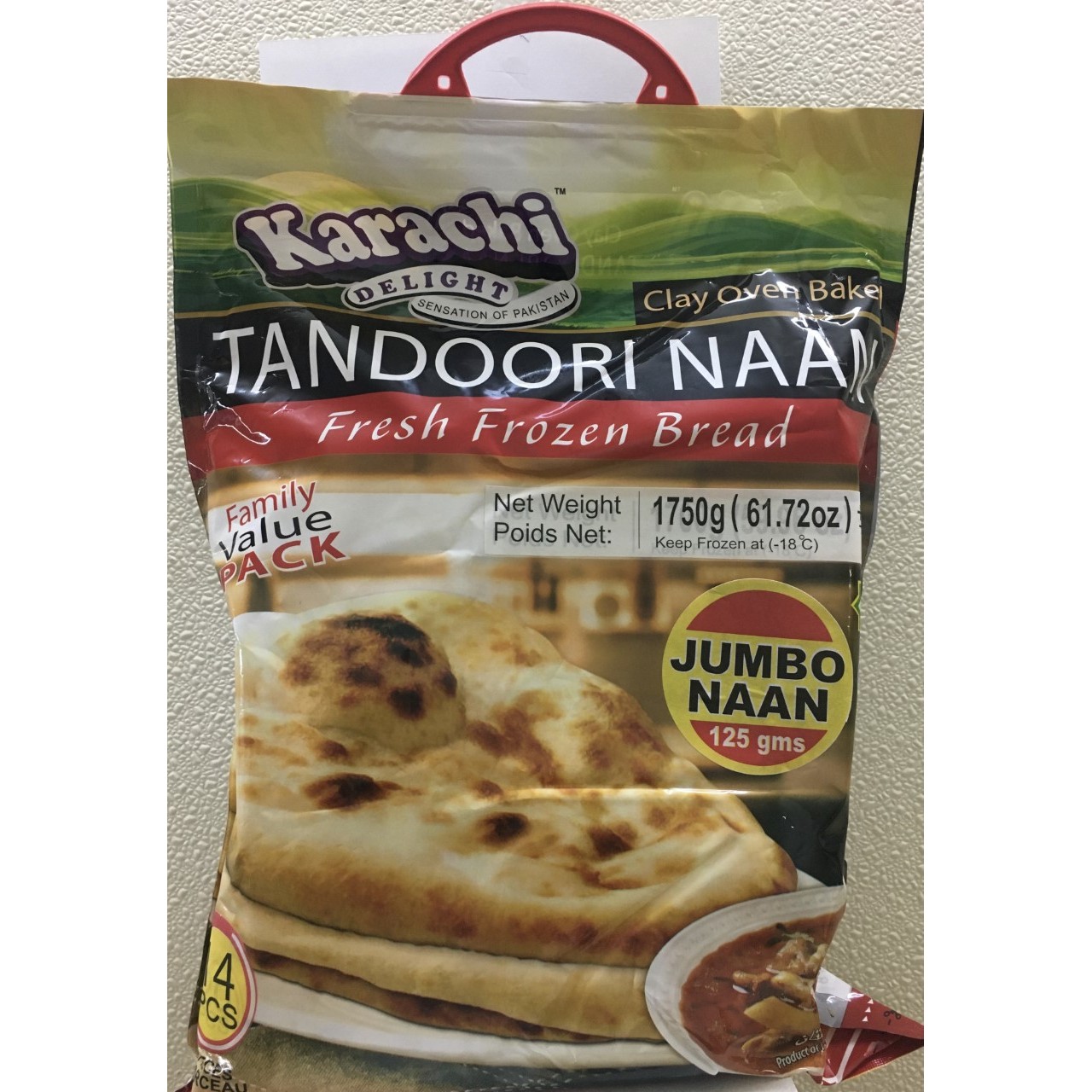 KARACHI DELIGHT TANDOORI JUMBO NAAN 750 GM
