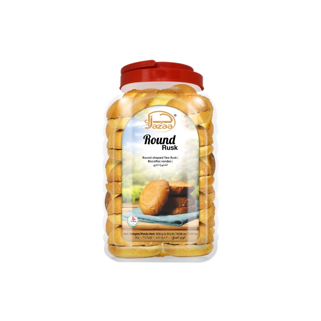 Jazaa Jazaa Round Rusk 300 GM