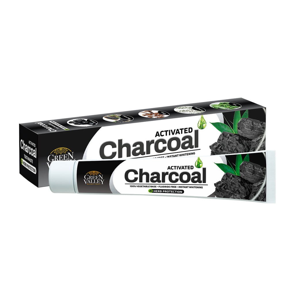 Green Valley Activated Charcoal Toothpaste 185 GM