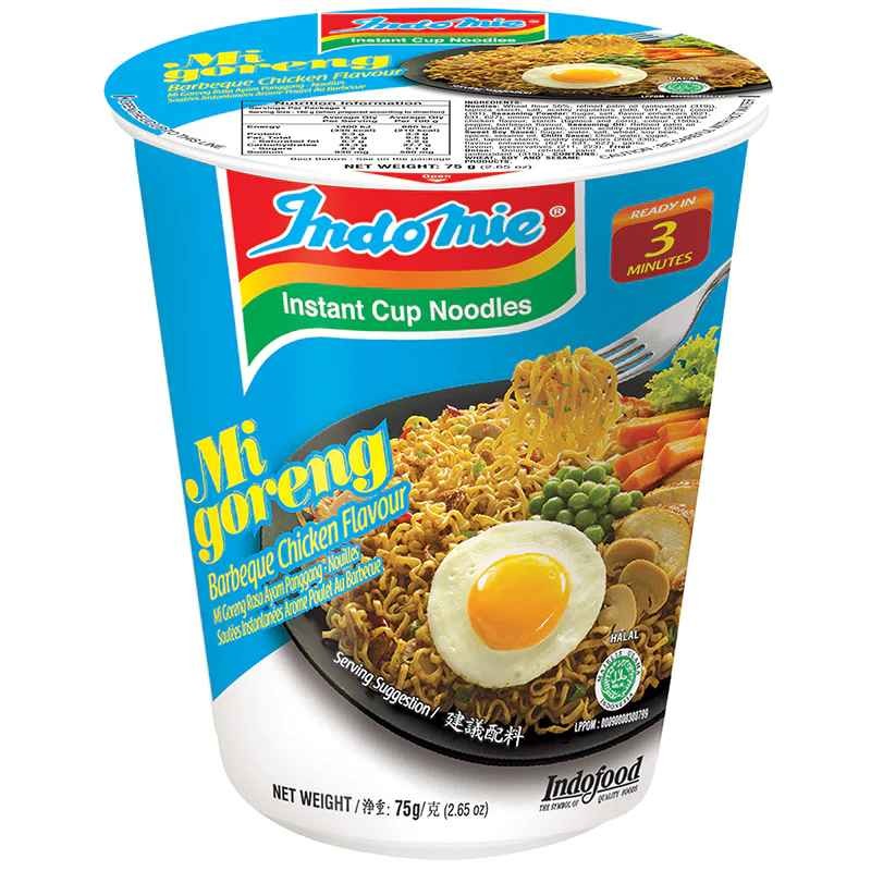 Mie Goreng Cup BBQ Chickrn 75 GM