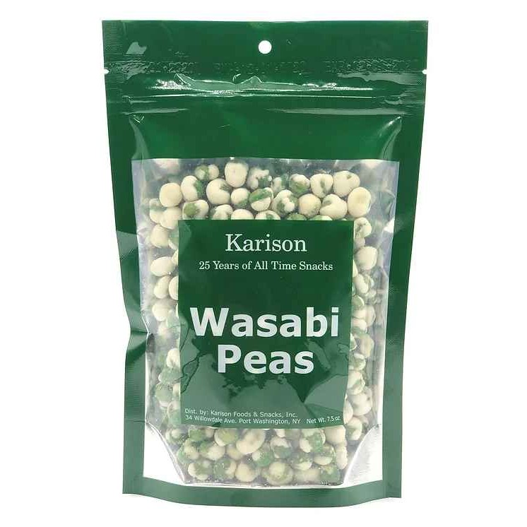 KARISONS WASABI PEAS 7.5 OZ