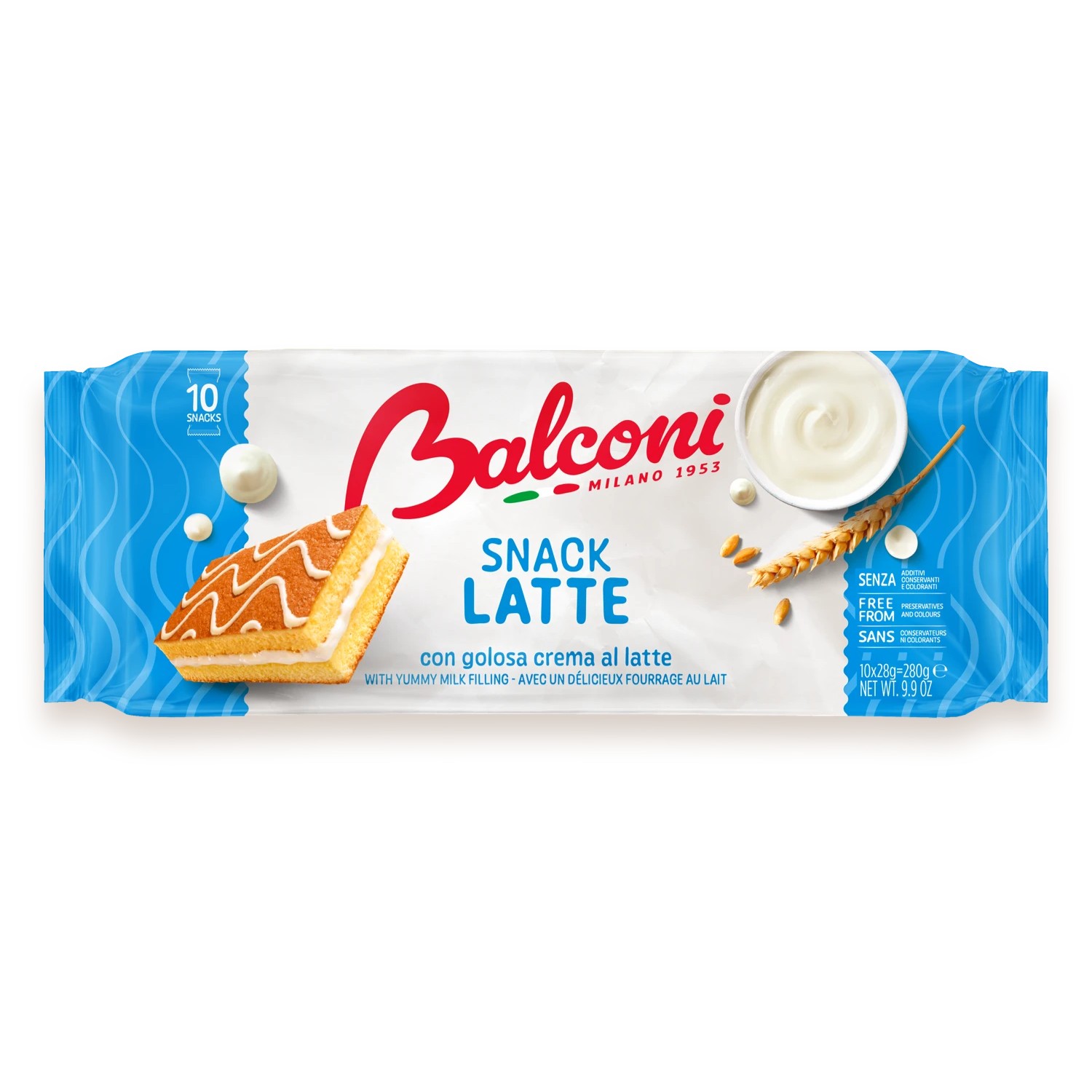 BALCONI SNACK LATTE 280 GM