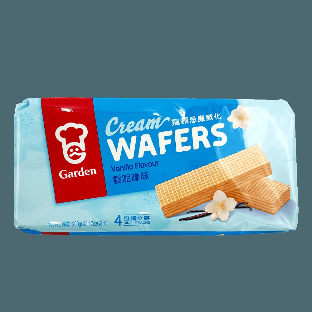 Garden Cream Wafers Vanilla 7 Oz