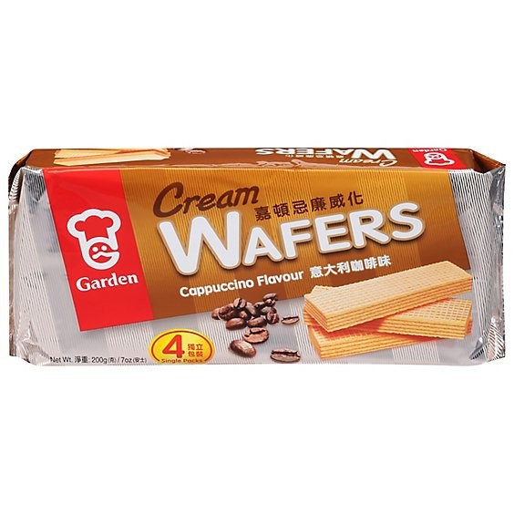 Garden Cream Wafers Cappuccino 7 Oz