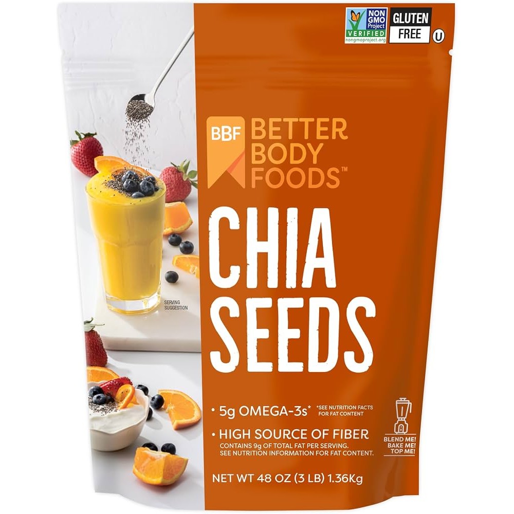 Chia Seeds Sams Better Body Foods 3 Lbs