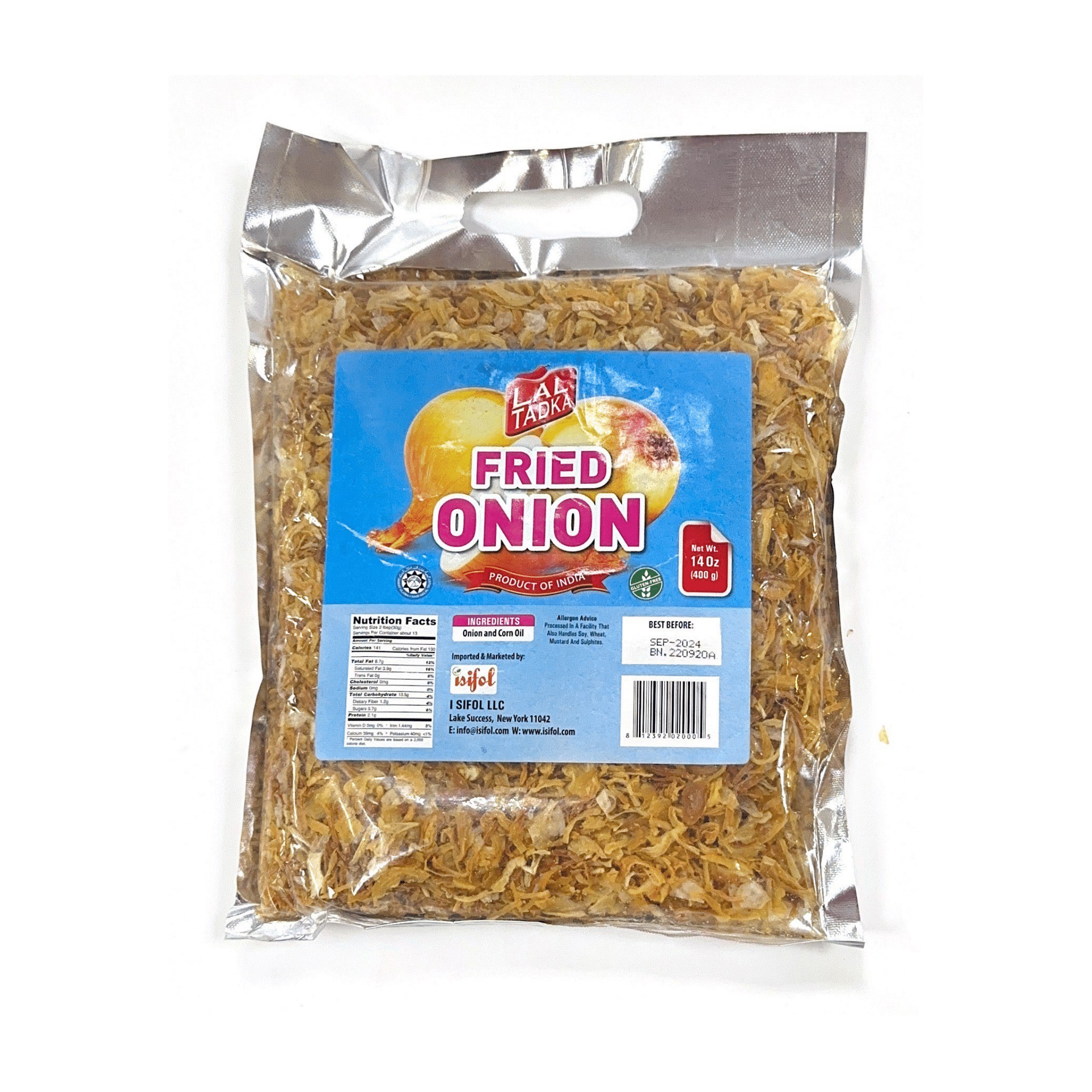 Lal Tadka Crispy Fried Onion 400 GM