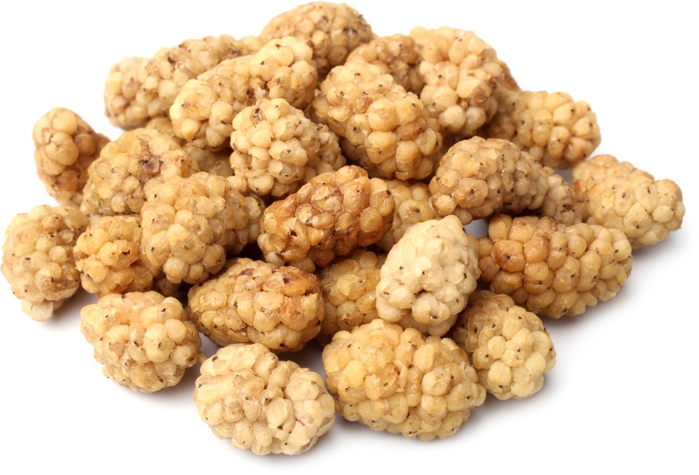 ORG DRIED MULBERIES 1 LBS