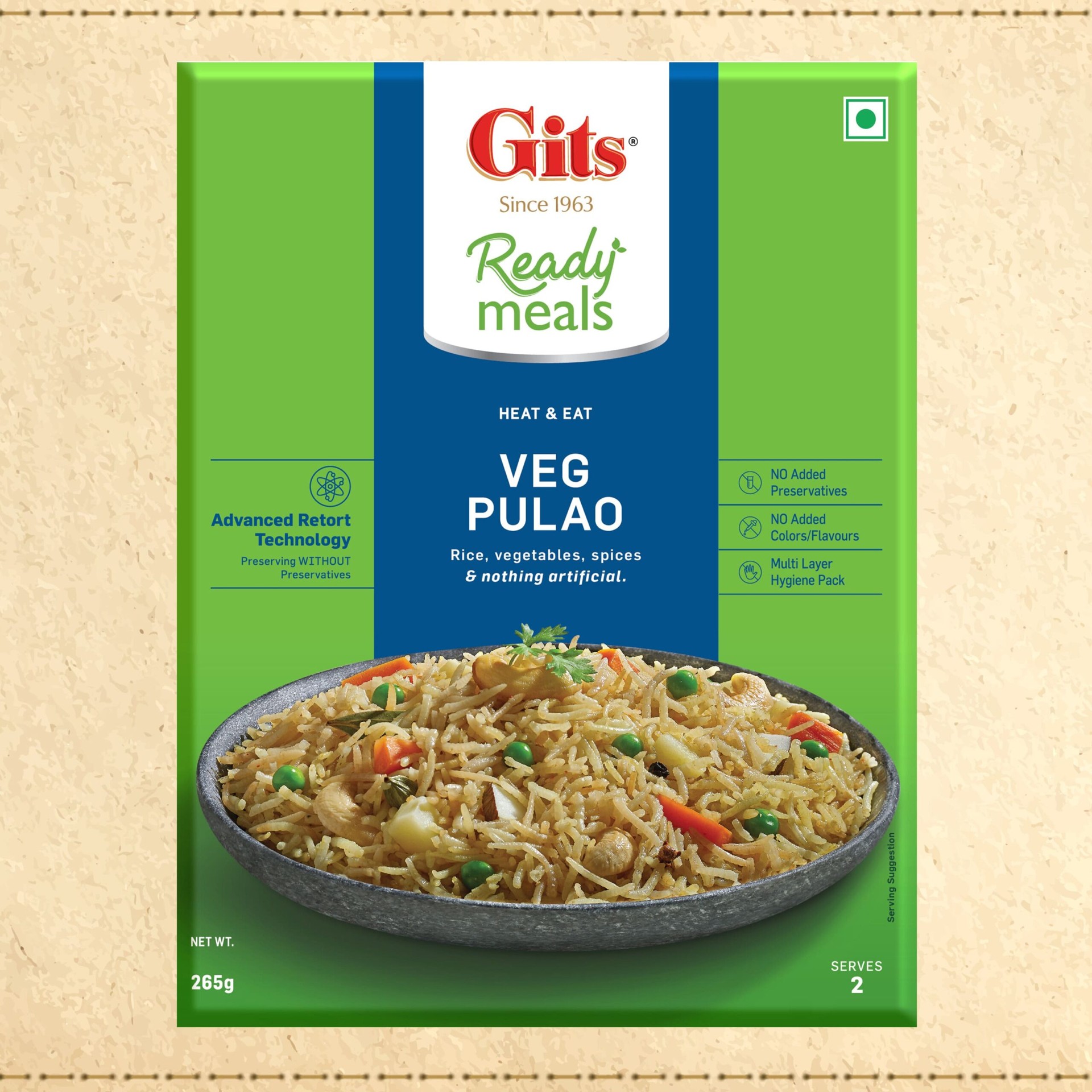 GITS VEG PULAO 9.3 OZ