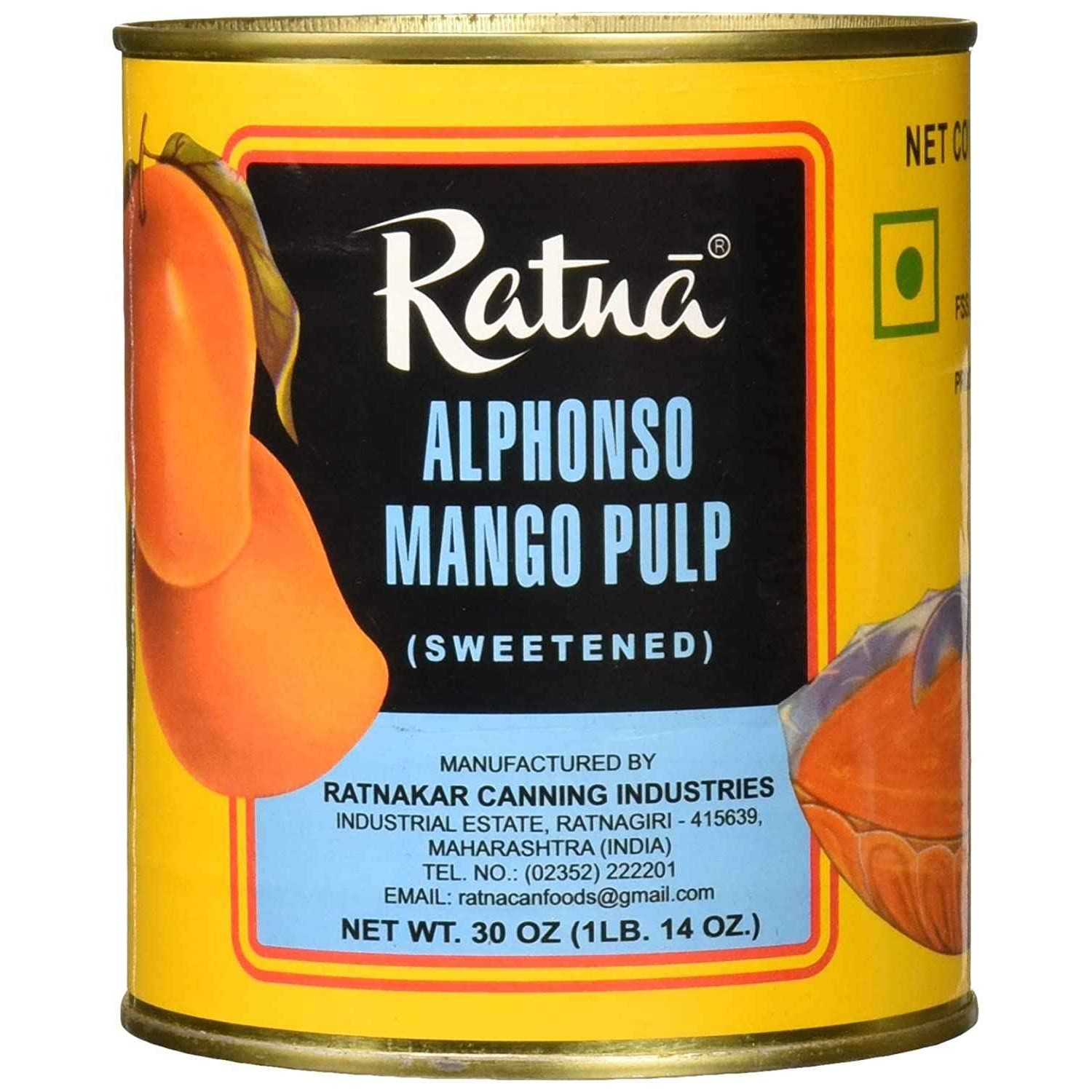 Ratna Alphonso Mango Pulp 30 OZ