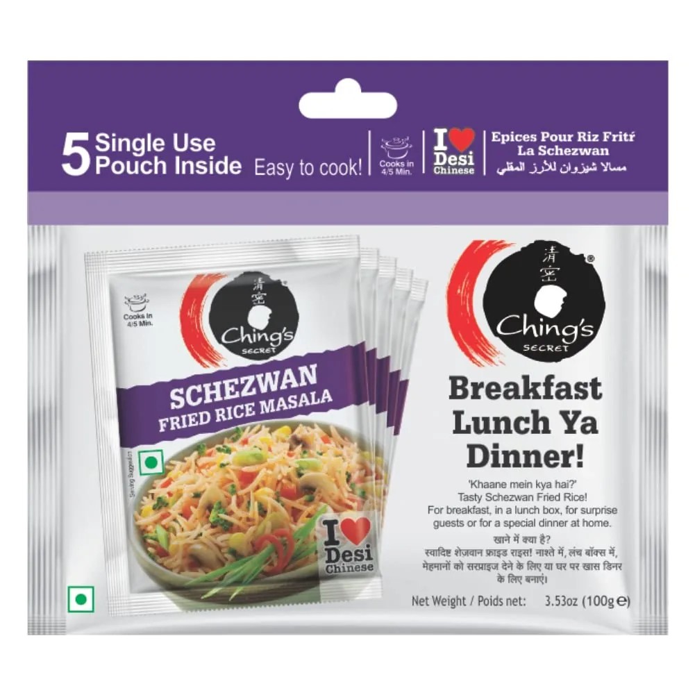 Chings Secret Breakfast Lunch Ya Dinner (Schezwan Fried Rice Masala) 0.22 LBS