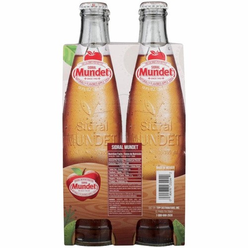 SIDRAL MUNDET 4PK 12OZ GLASS BTL 48 OZ