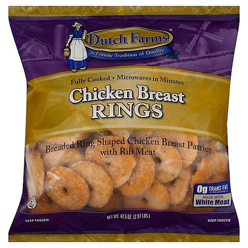 DUTCH FARMS CHICKEN BREAST RINGS 48 OZ