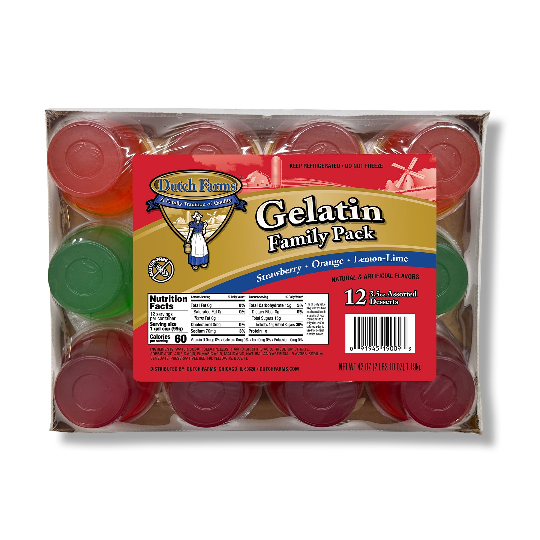 DUTCH FARMS GELATIN FAMILY PACK 42 OZ