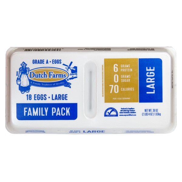 GRADE A LARGE EGGS 18 Pack               1 PACK