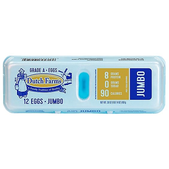 GRADE A JUMBO EGGS                       1 CASE