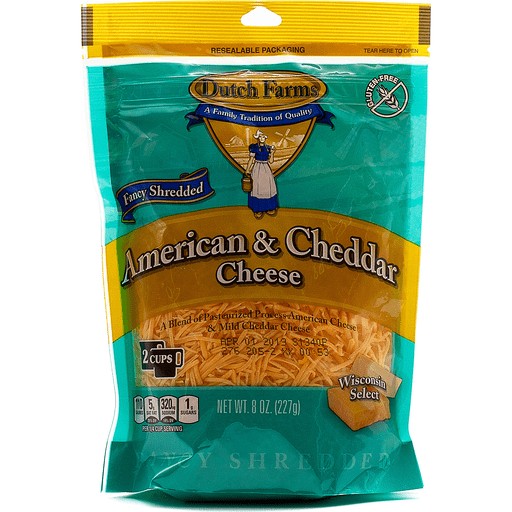 DUTCH FARMS FNCYCUT SHRED AMERICAN C     8 OZ