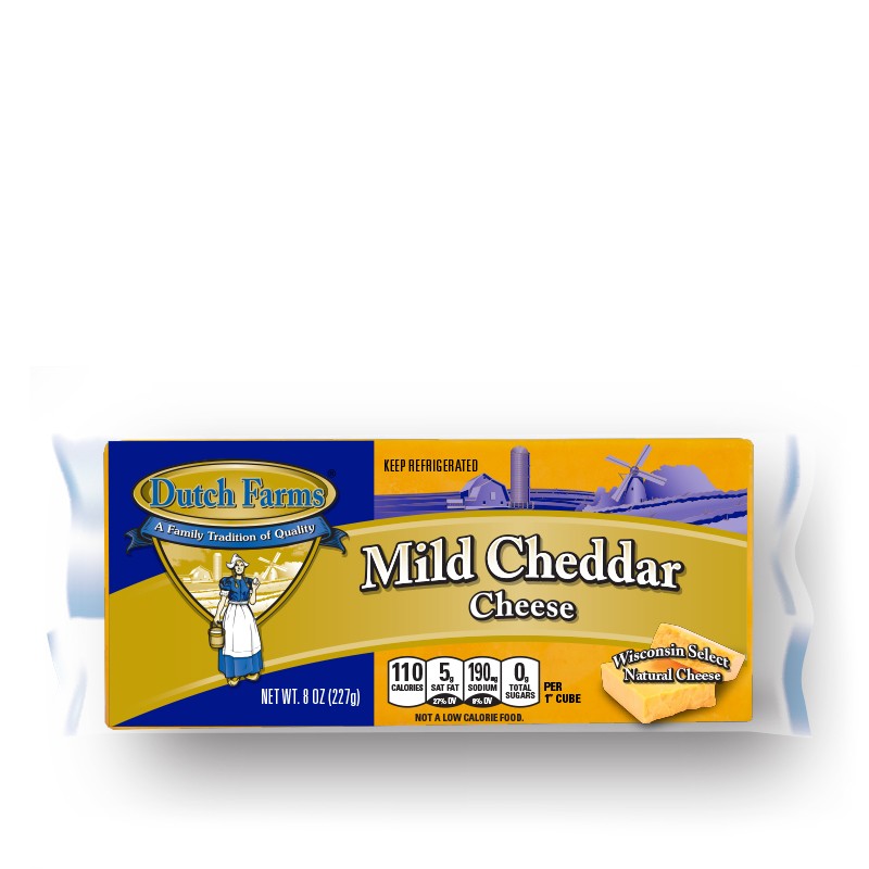 DUTCH FARMS MILD CHEDDAR CHEESE 16 OZ