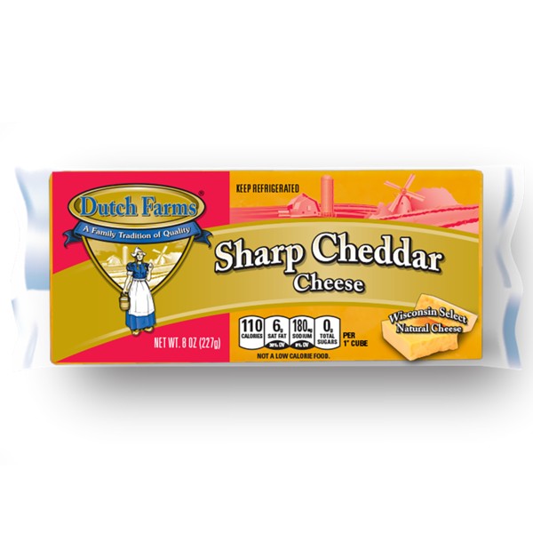 DUTCH FARMS SHARP CHEDDAR CHEESE 16 OZ