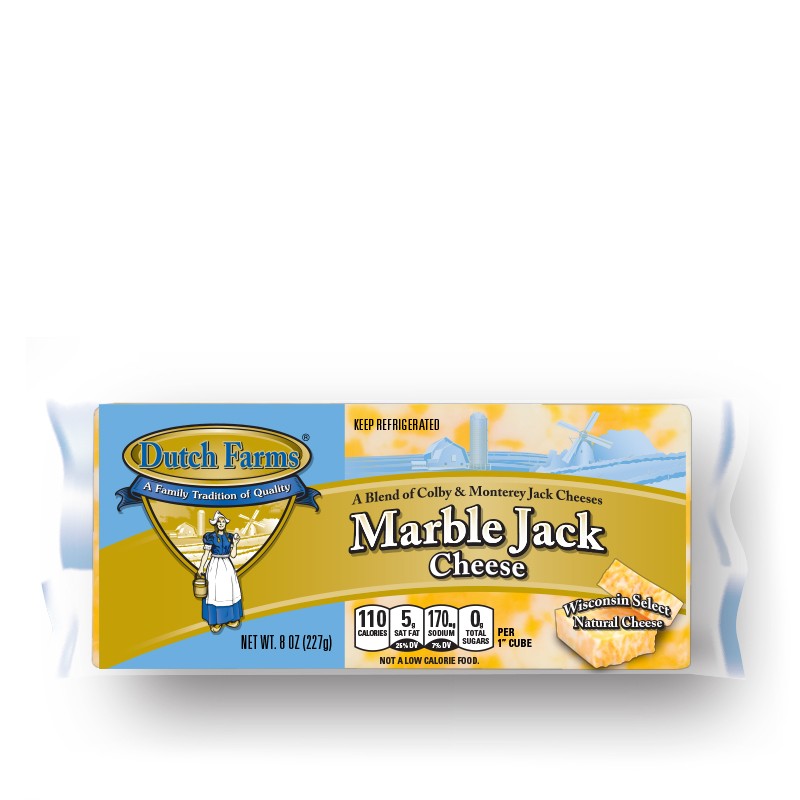 DUTCH FARMS MARBLE JACK CHEESE 16 OZ