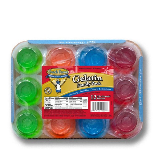 DUTCH FARMS GELATIN FMLY PACK ASSRTD 12 PACK