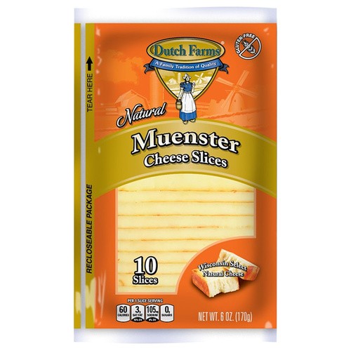 SLICES MUENSTER CHEESE                   6 OZ
