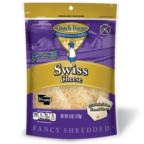 DUTCH FARMS FNCYCUT SHRED SWISS 6 OZ