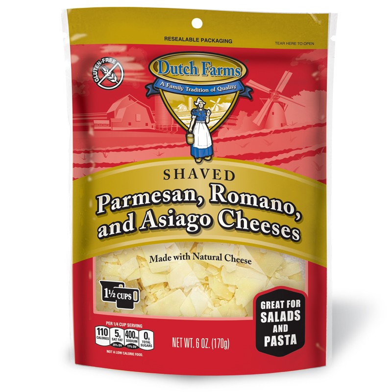 DUTCH FARMS SHAVED PARM/ROMANO/ASIAG 6 OZ