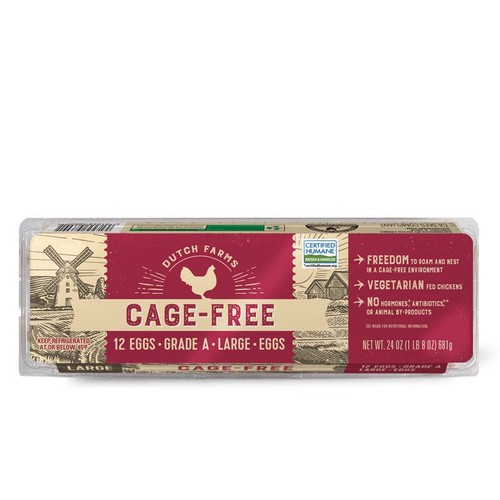 DUTCH FARMS CAGE FREE BRWN LRG EGGS      24 OZ