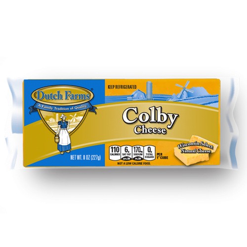 DUTCH FARMS COLBY CHEESE                 8 OZ