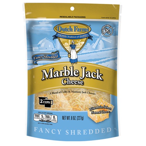 DUTCH FARMS MARBLE JACK CHEESE           8 OZ