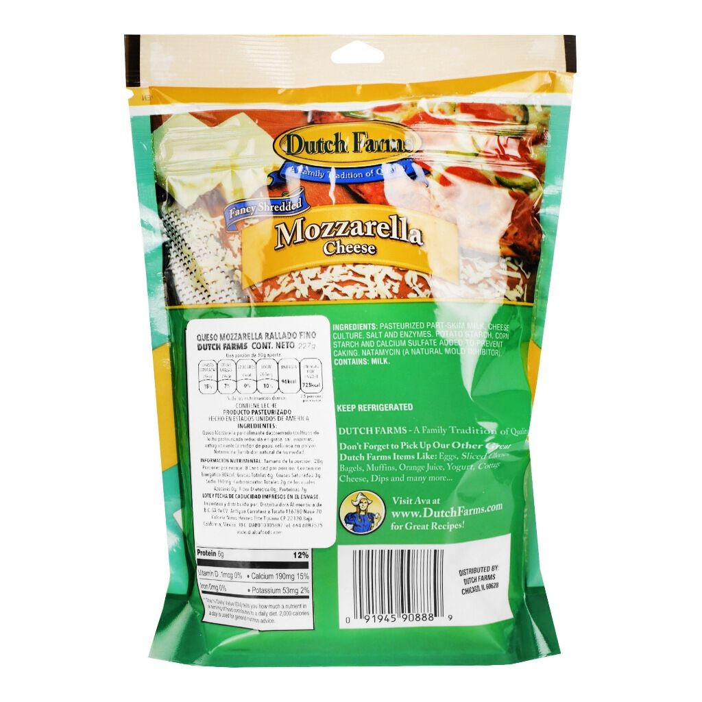 DTCH FRMSSUPER MOZZARELLA CHEESE 0.5 Lbs