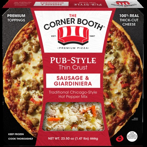 PUB STYLE SAUSAGE&GIARDINIERA PIZZA      23.5 OZ