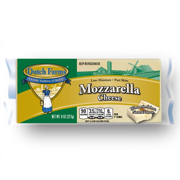 DUTCH FARMS BAR MOZZARELLA               8 OZ
