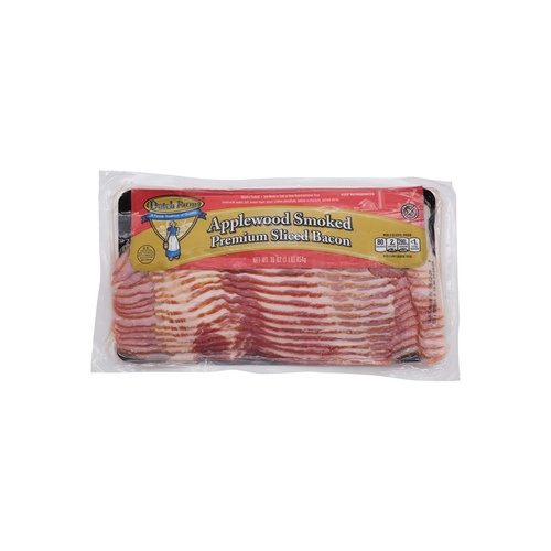DUTCH FARMS APPLEWOOD SMOKED BACON       16 OZ