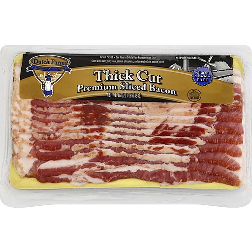 DUTCH FARMS THICK CUT BACON              16 OZ