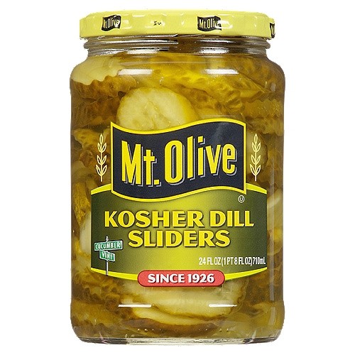 MT OLIVE KOSHER DILL STRIPS              24 OZ